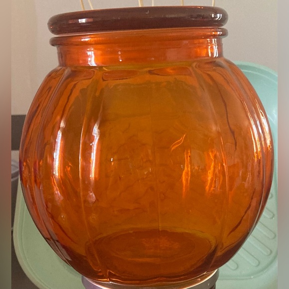 Glass Jack o lantern jar - Picture 3 of 3
